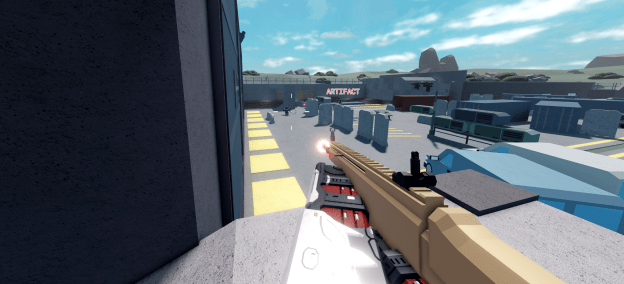 A look over a map in the game